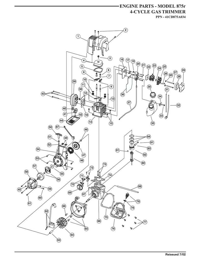 Ryobi 875r parts list