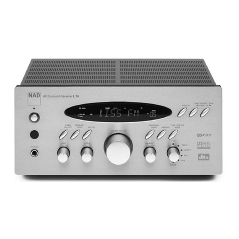 NAD L 76 Specification sheet