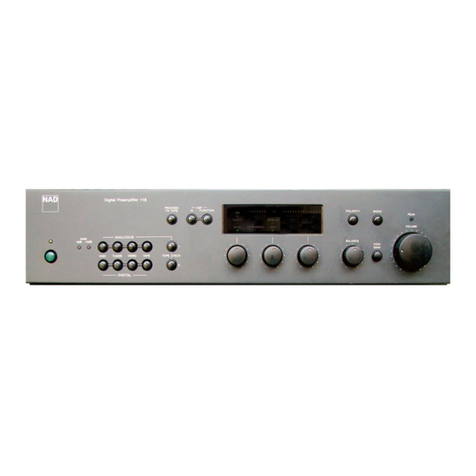 NAD 118 User manual