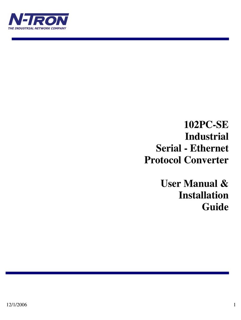 Ntron 102PC-SE User manual & installation guide Ntron 102PC-SE User manual & installation guide