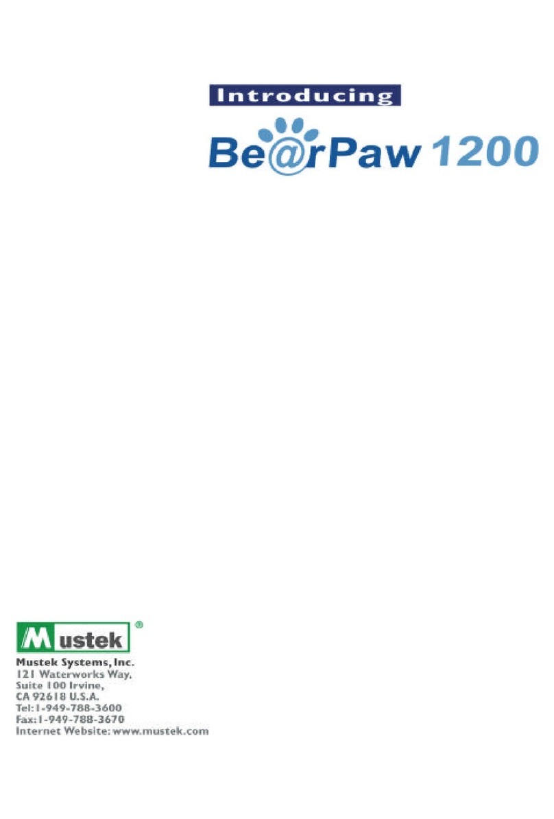 Mustek BearPaw 1200 User manual