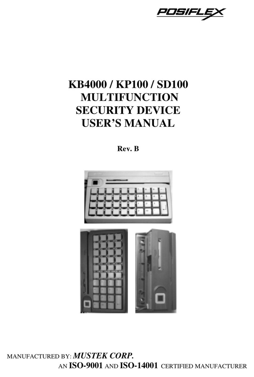 POSIFLEX KB-4000 user manual