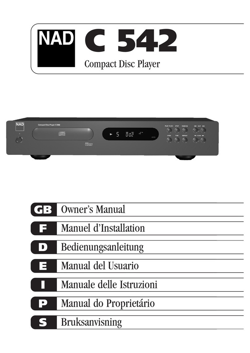 NAD C 542 User manual