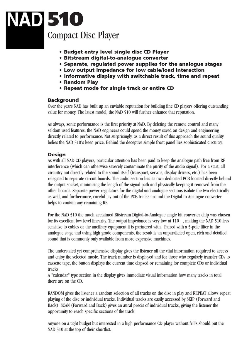 NAD 510 Specifications