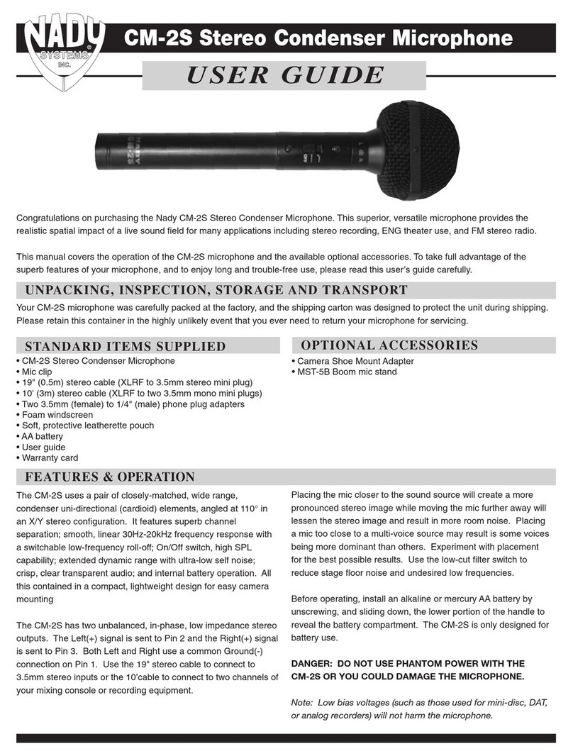 Nady Systems CM-2S User manual