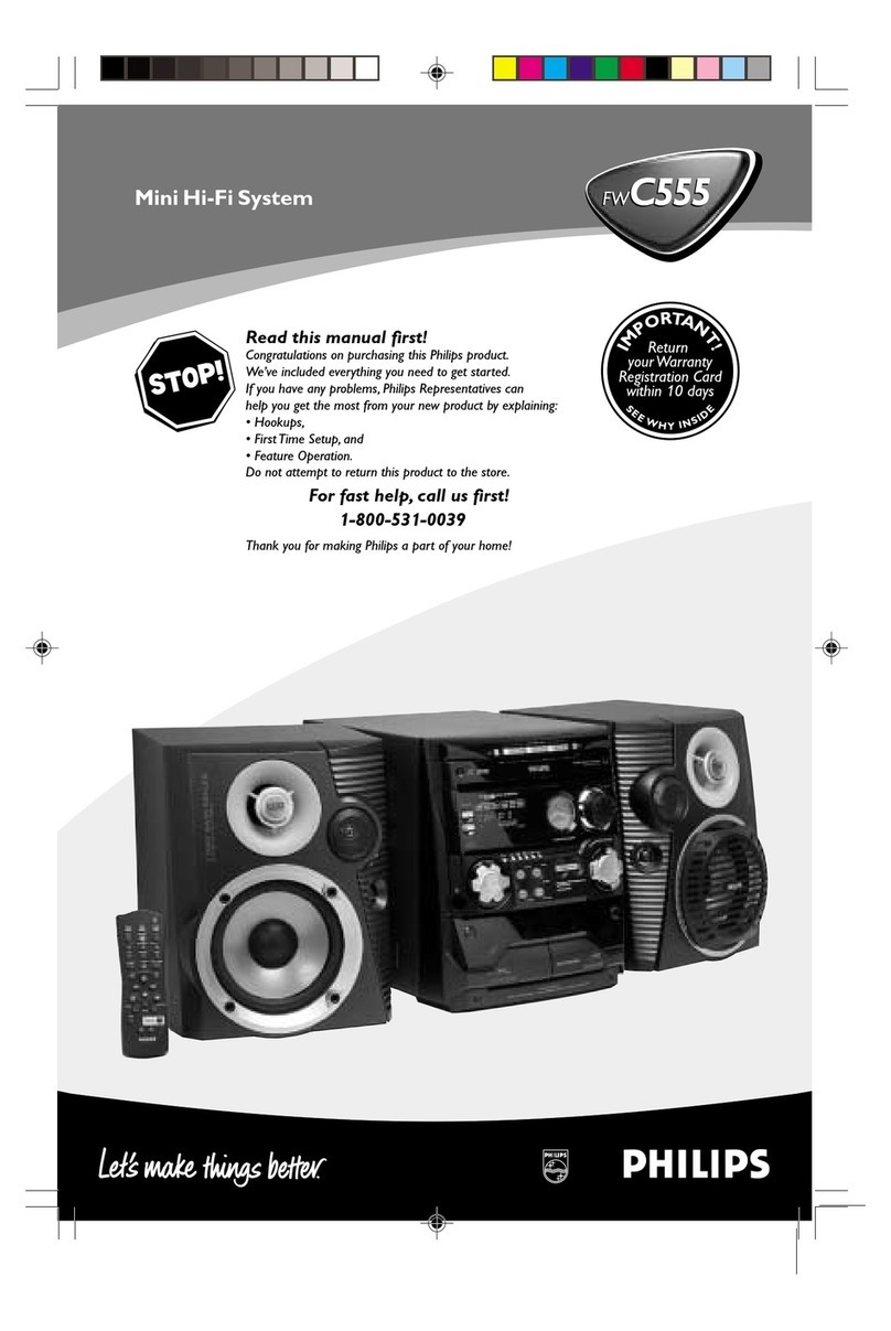 Philips FWC555 User manual