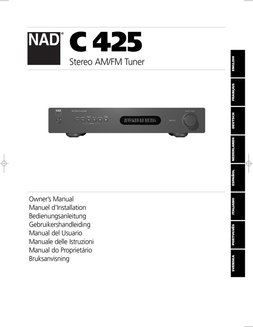 NAD C 425 owner's manual