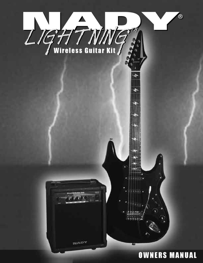 Nady Systems Wireless Guitar Kit owner's manual