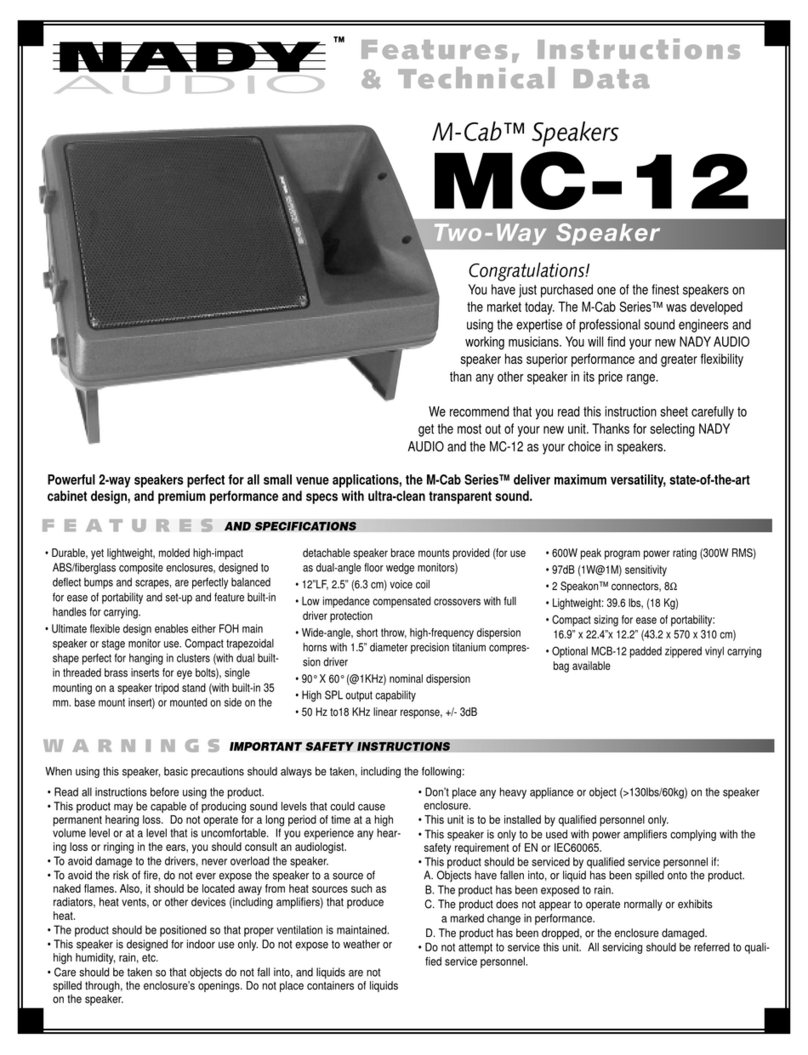 Nady Audio MC-12 User manual