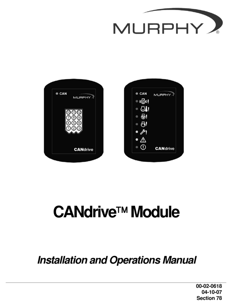 Murphy CANdrive Module CDV100F Installation and operation manual