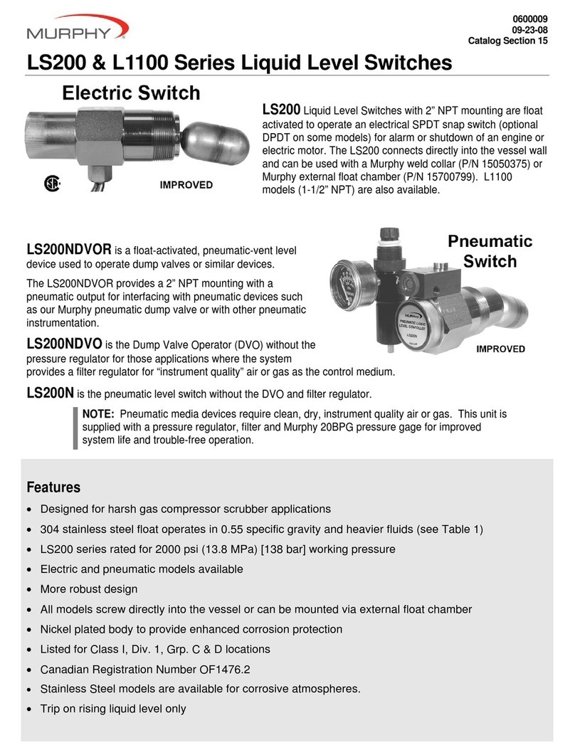 Murphy LS200NDVO Series User manual Murphy LS200NDVO Series User manual