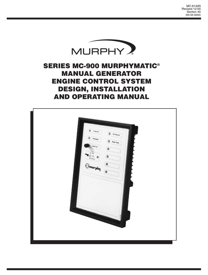 Murphy MURPHYMATIC MC-900 Series Installation and operating manual