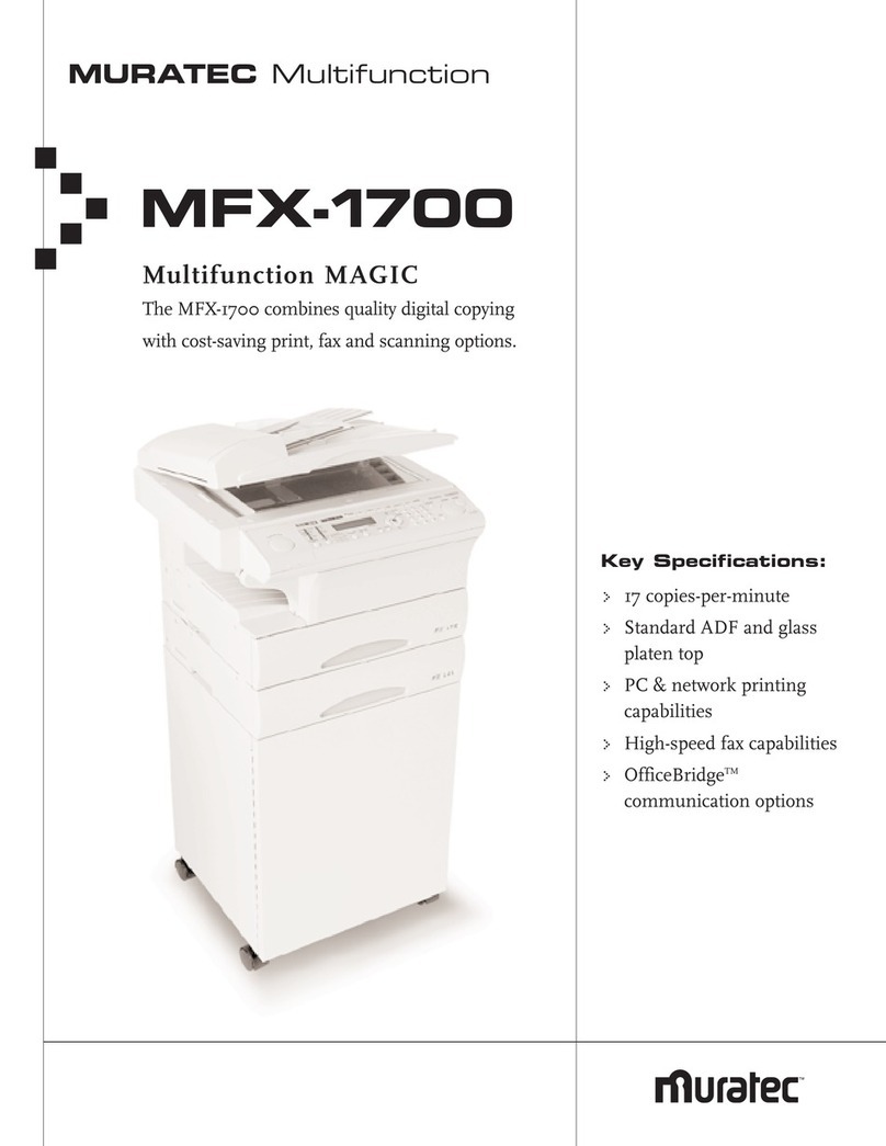 Muratec MFX-1700 User manual