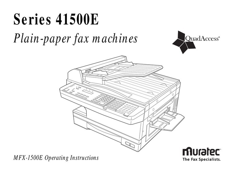 Muratec MFX-1500E User manual