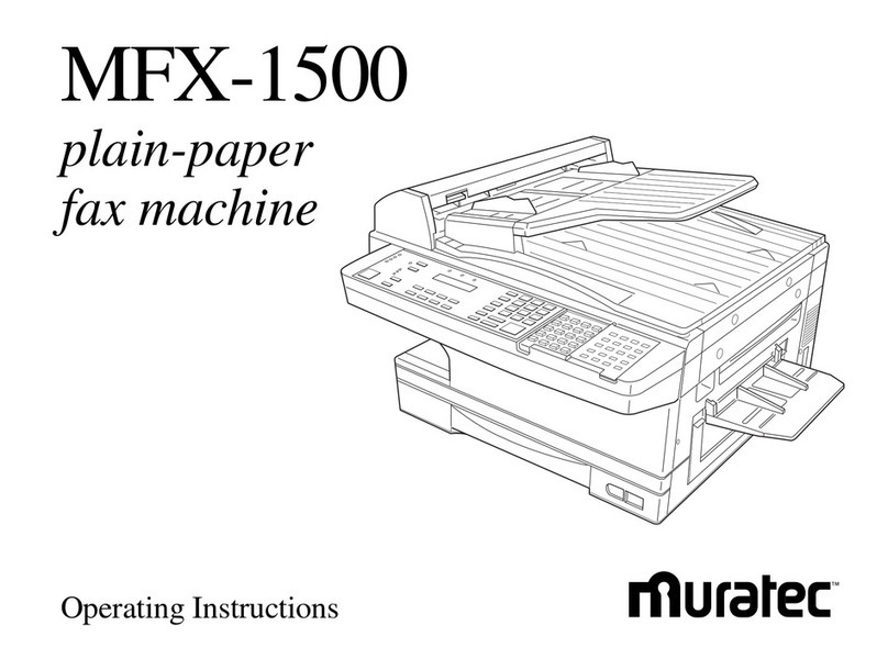 Muratec MFX-1500 User manual