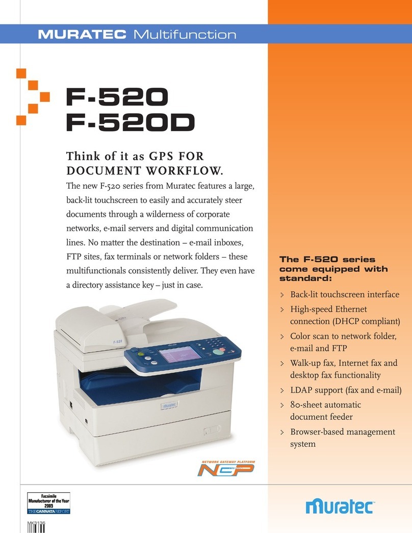 Muratec F-520D User manual