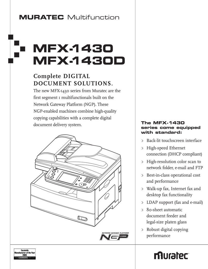 Muratec Fax MFX-1430D User manual