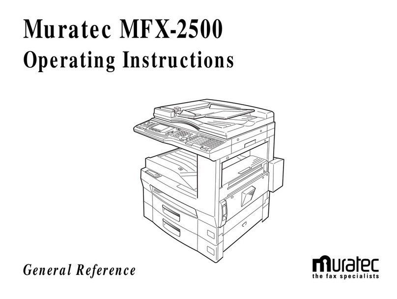 Muratec MFX-2500 operating instructions