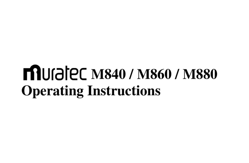 Muratec M860 User manual