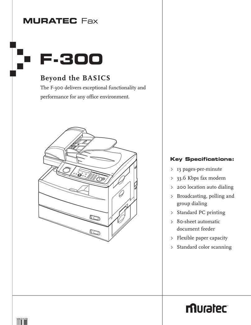 Muratec F-300 User manual