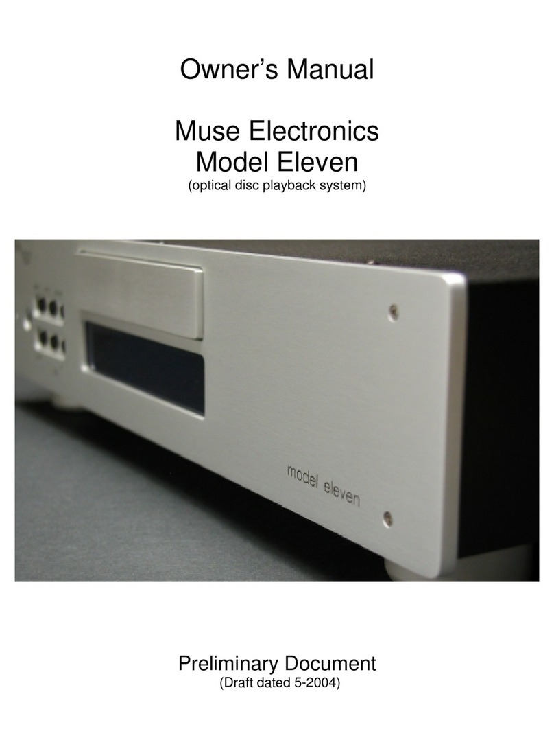 Muse electronics Model Eleven owner's manual