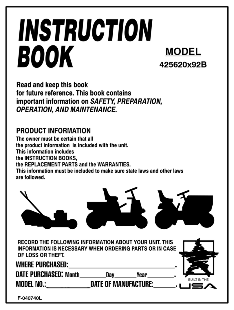 Murray 425620x92B User manual