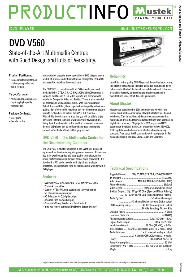 Mustek V560 User manual