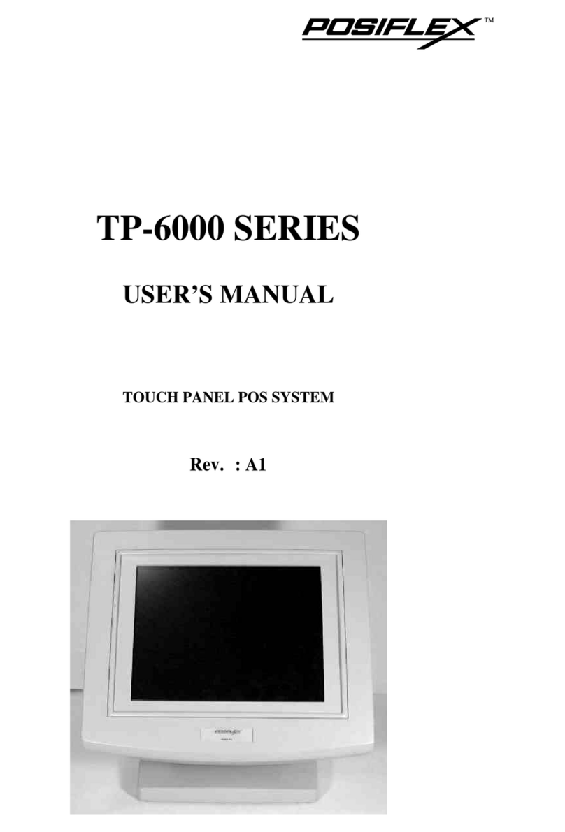 POSIFLEX TP-6000 SERIES user manual