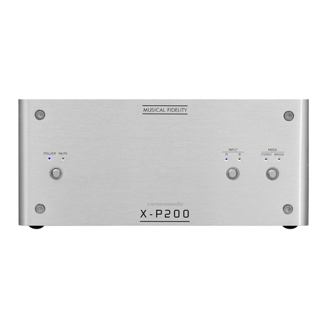 Musical Fidelity X-P200 User manual