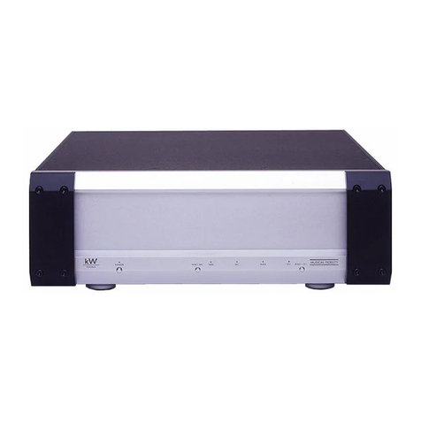 Musical Fidelity kW 750 User manual