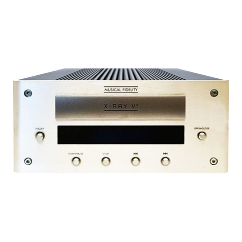 Musical Fidelity X-RAY V3 Instructions for use