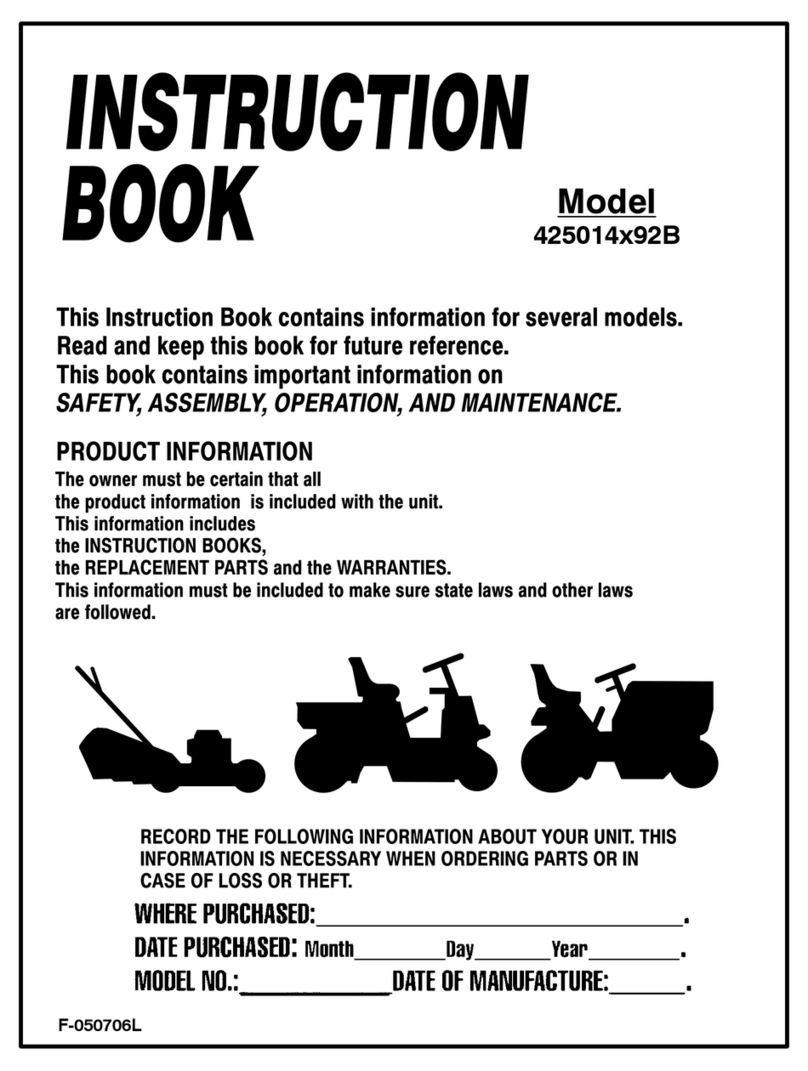 Murray 425014x92B Instruction book