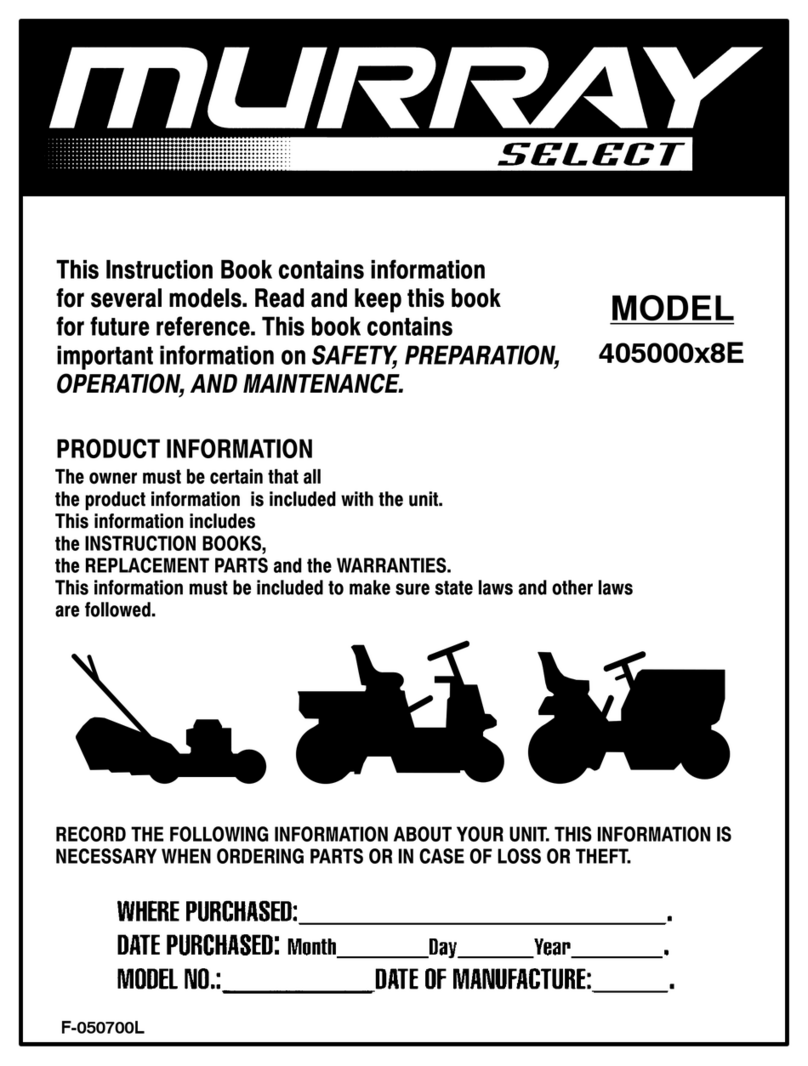 Murray 405000x8E User manual