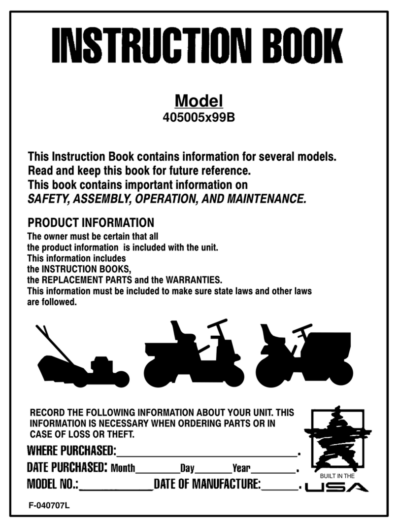 Murray 405005x99B Instruction book