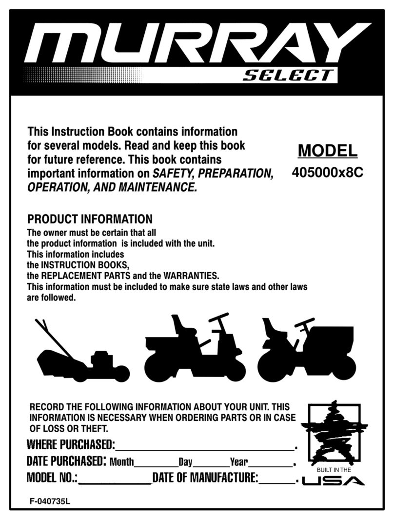 Murray 405000x8C User manual Murray 405000x8C User manual