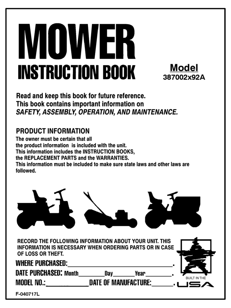 Murray 387002x92A User manual Murray 387002x92A User manual