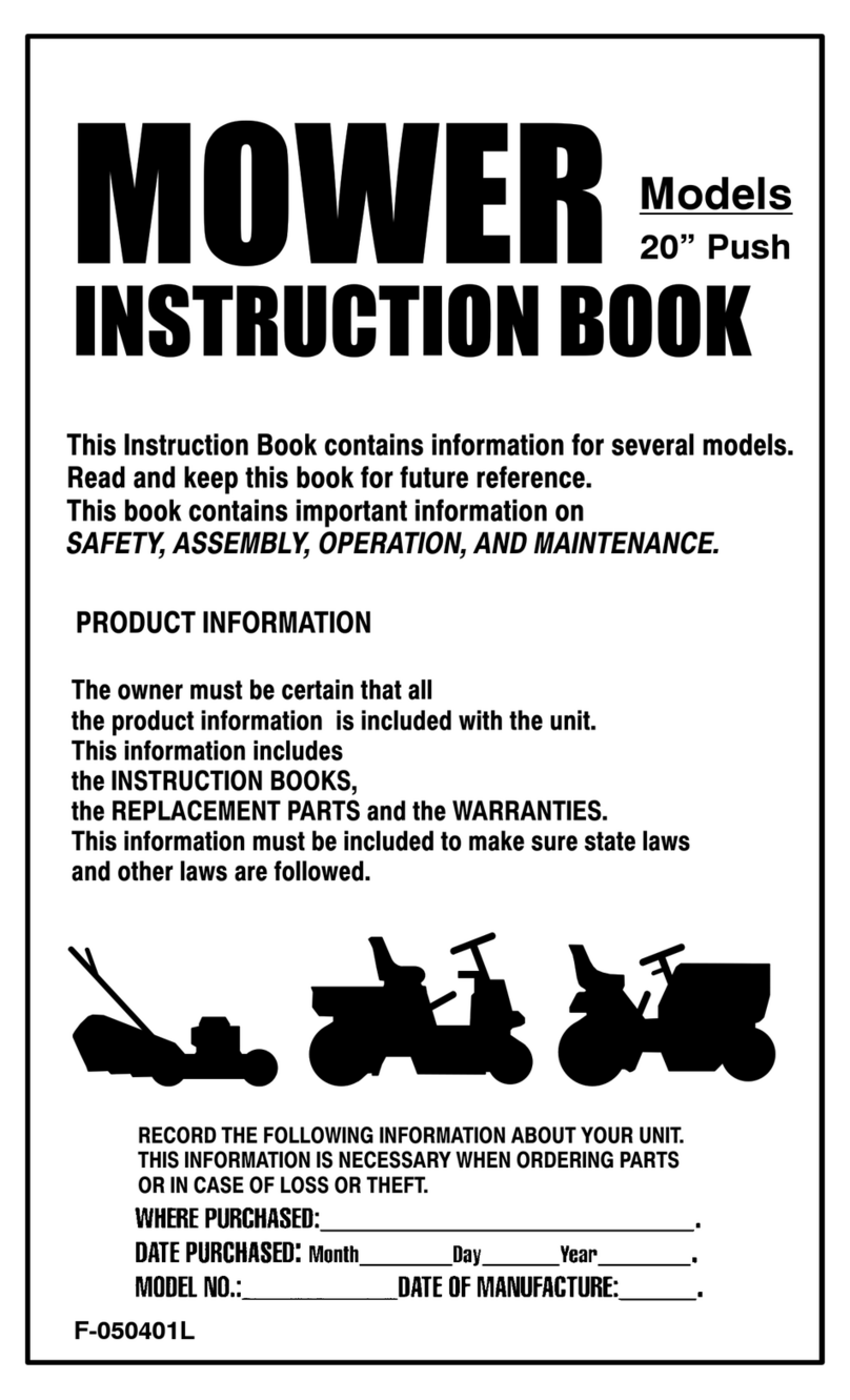 Murray mulcher 20-inch Push User manual