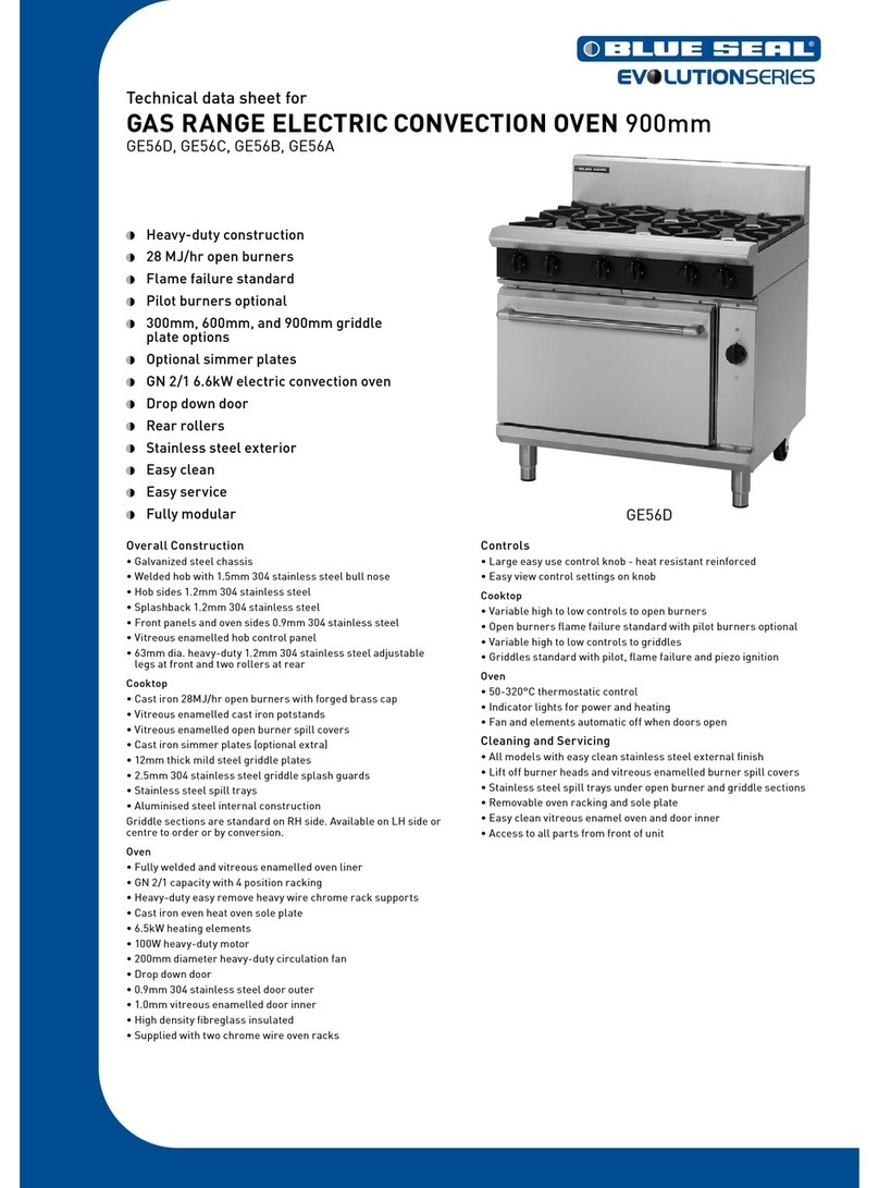 Blue Seal Blue Seal GE56A Instruction Manual