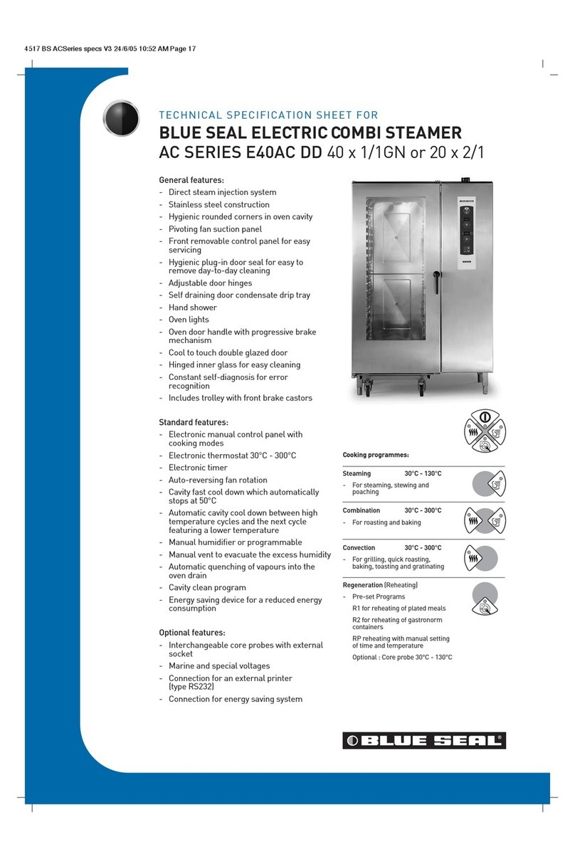 Moffat Blue Seal E40AC DD Specification sheet