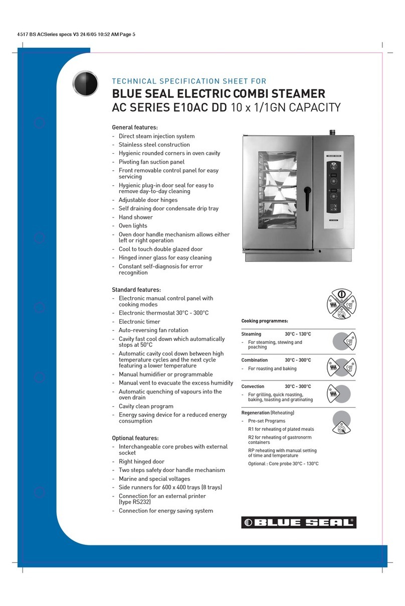 Moffat Blue Seal E10AC Specification sheet