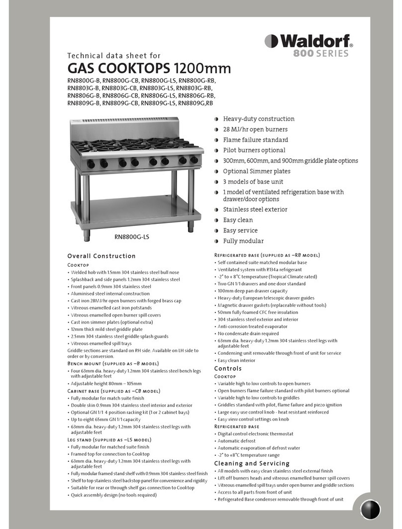 Waldorf RN8809G-RB Instruction Manual