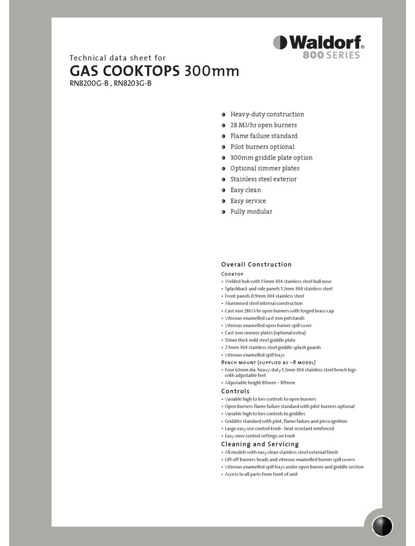 Waldorf RN8203G-B Technical data sheet
