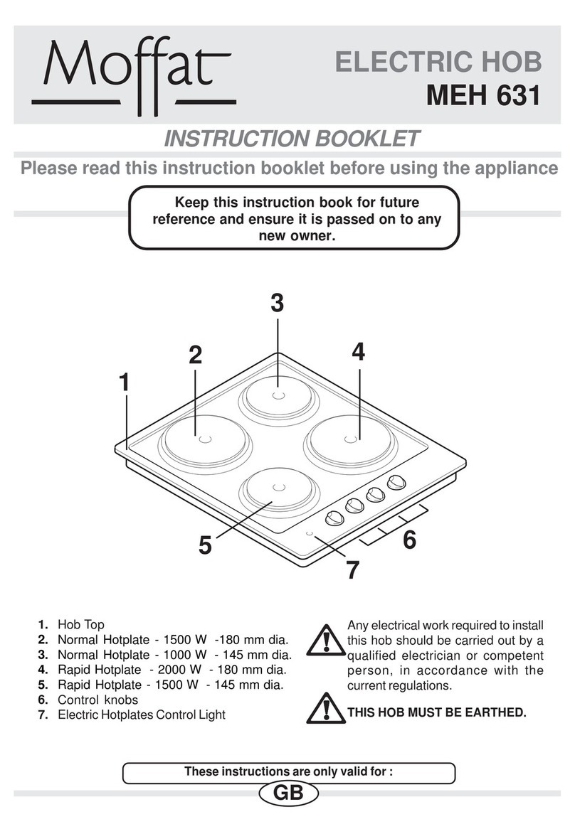 Moffat MEH 631 Instruction booklet