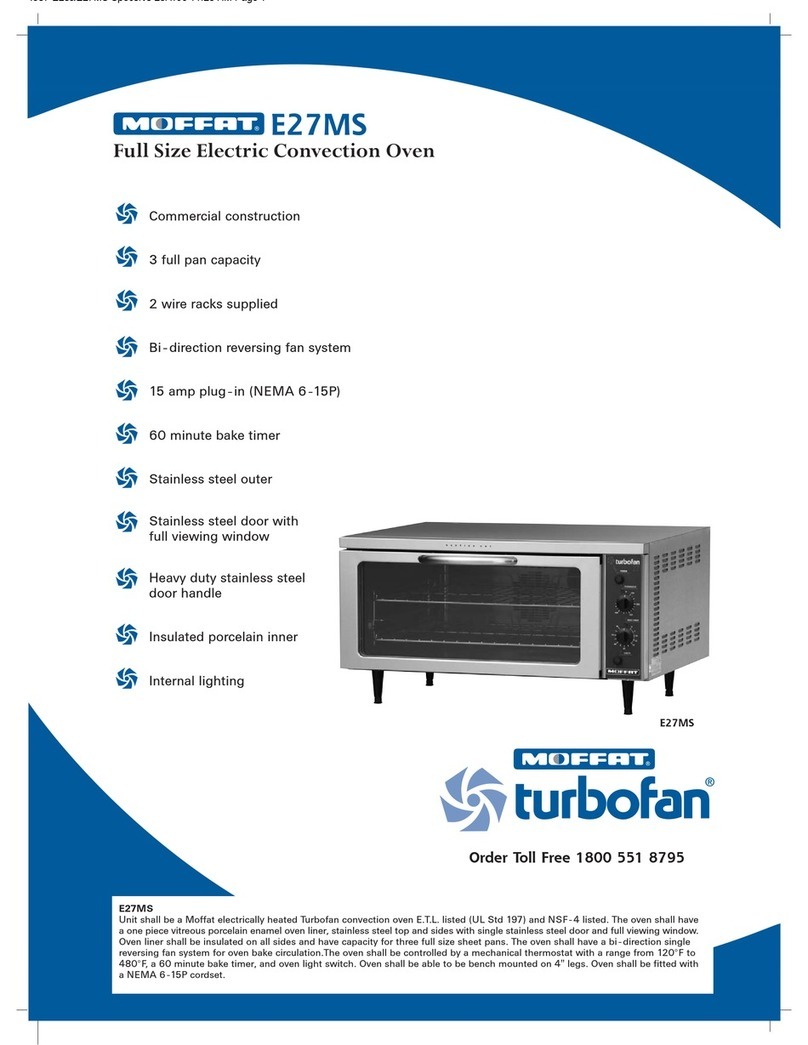 Moffat Turbofan E27MS User manual