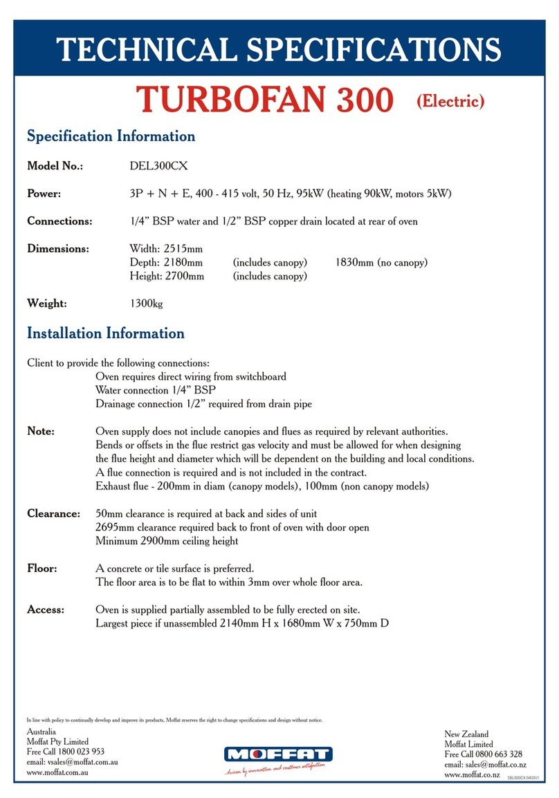 Moffat turbofan 300 Technical specifications Moffat turbofan 300 Technical specifications