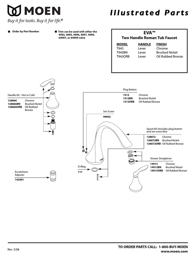 Moen T943BN Setup guide