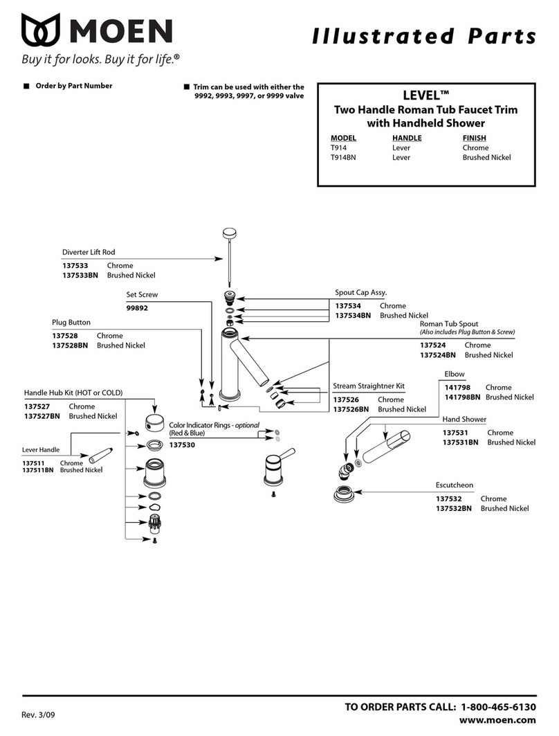 Moen LEVEL T914 Setup guide