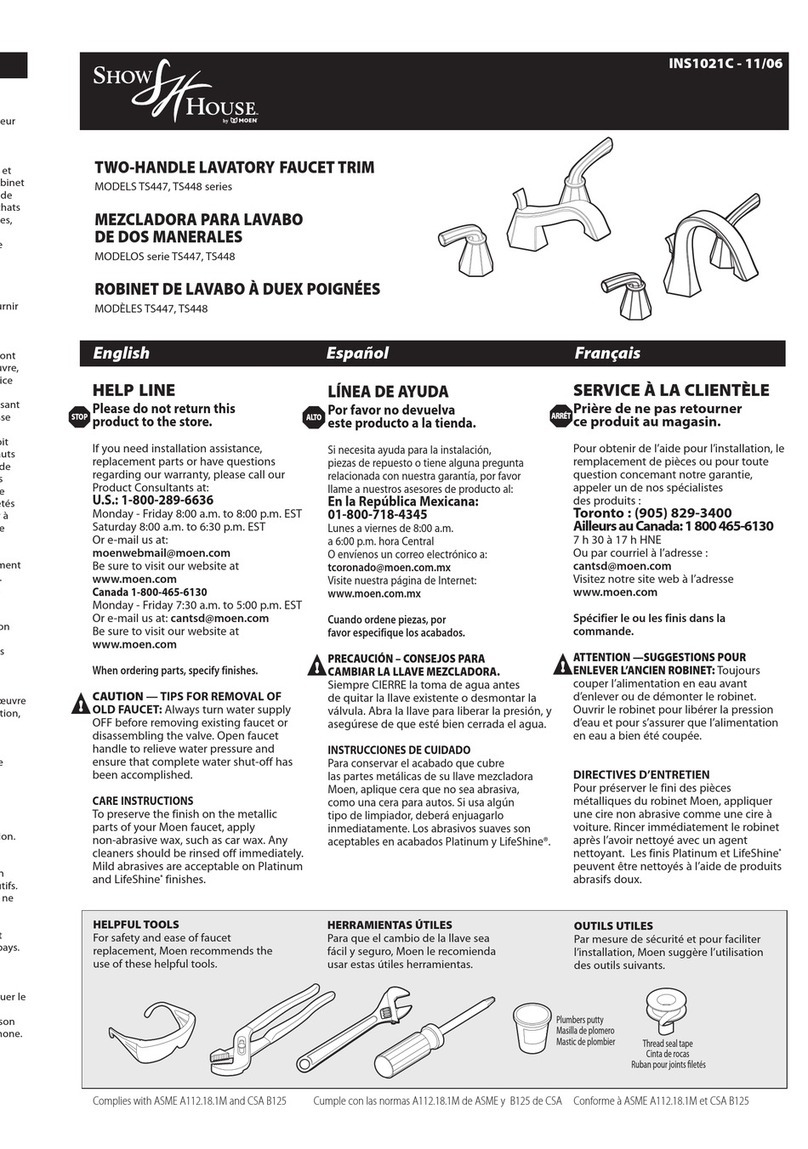 Moen TS447 manual