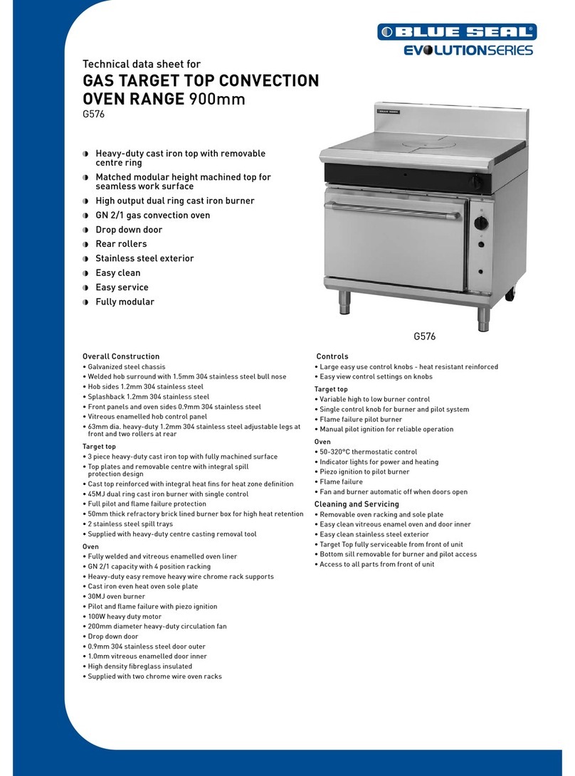 Moffat Blue Seal Evolution G576 Instruction Manual