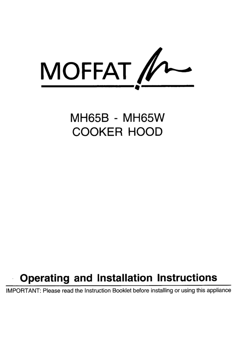 Moffat MH65W Operating and installation instructions Moffat MH65W Operating and installation instructions